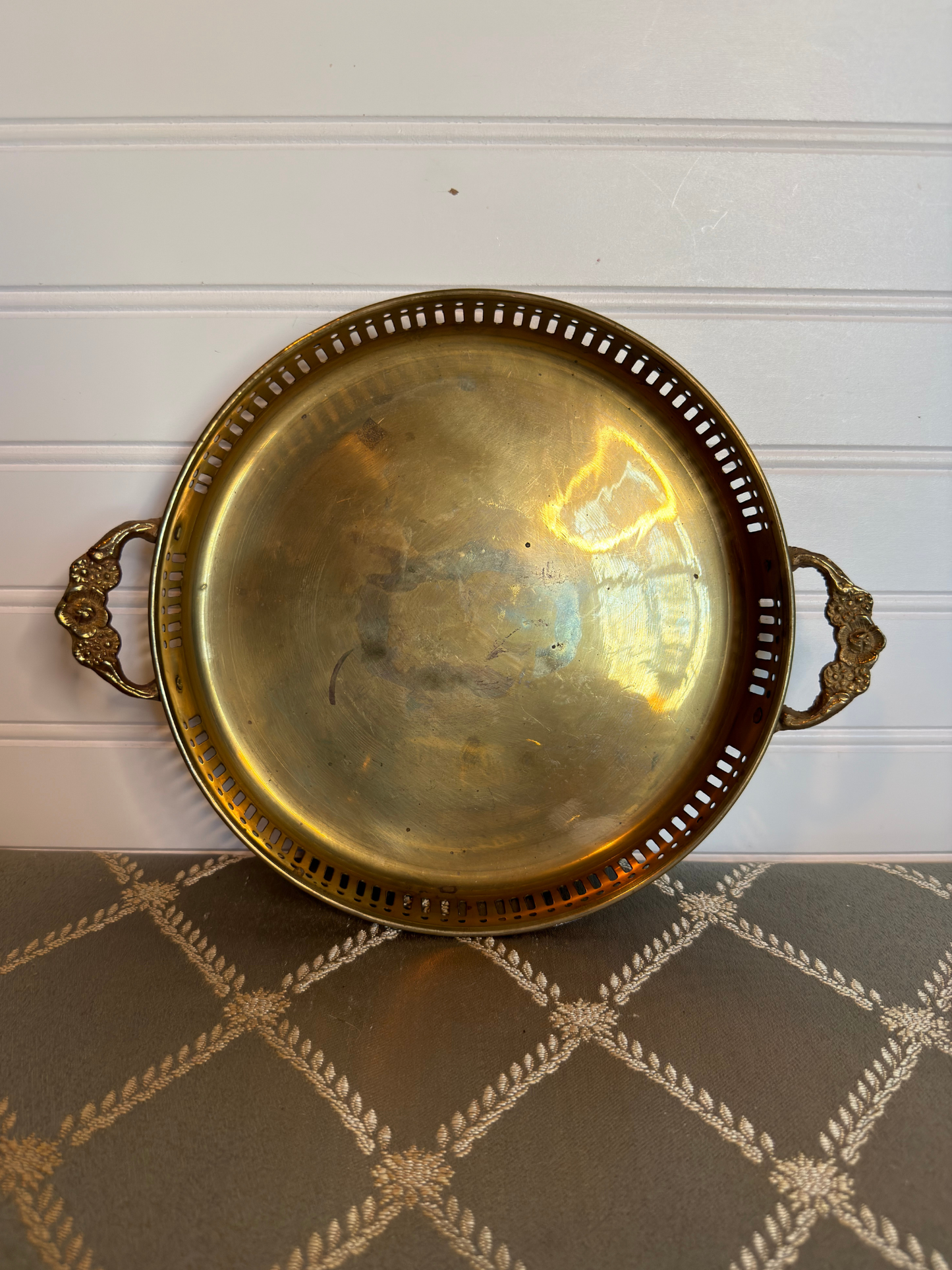 Brass Table Trays with Handles