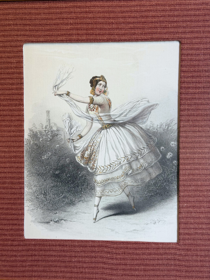 Framed Ballerina Marie Taglioni Print