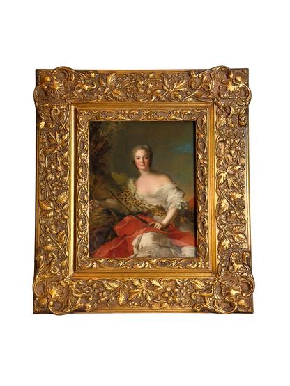 Framed Portrait of Madame Bonnier de la Mosson as Diana Giclee Print