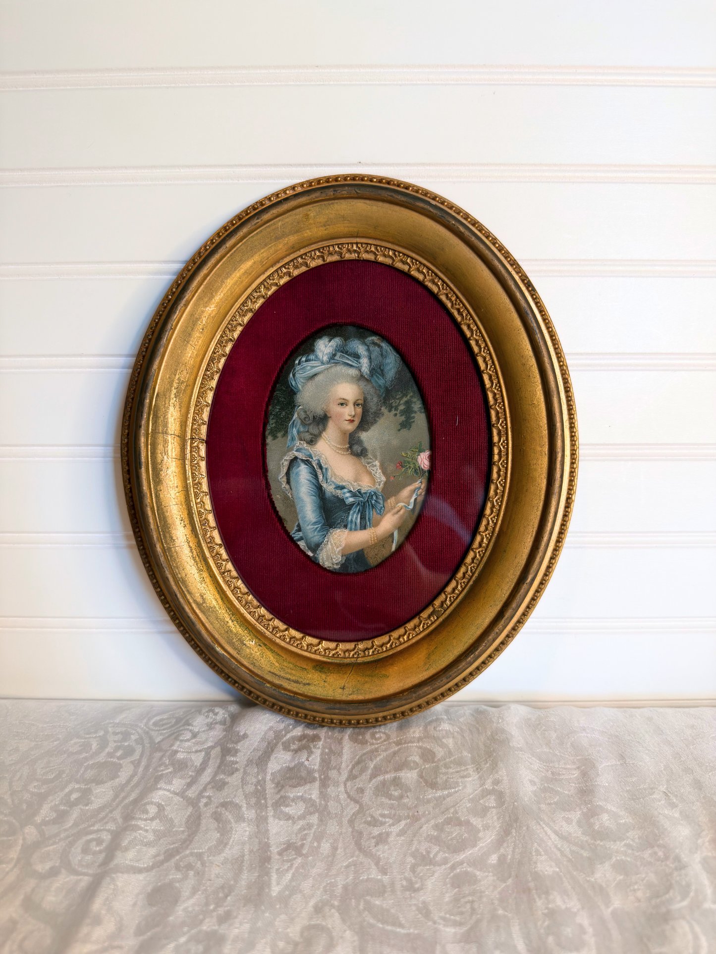 Framed Marie Antoinette Lithograph