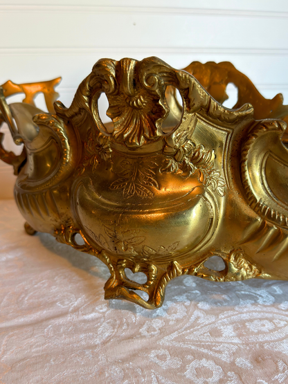 Ornate Brass Jardiniere