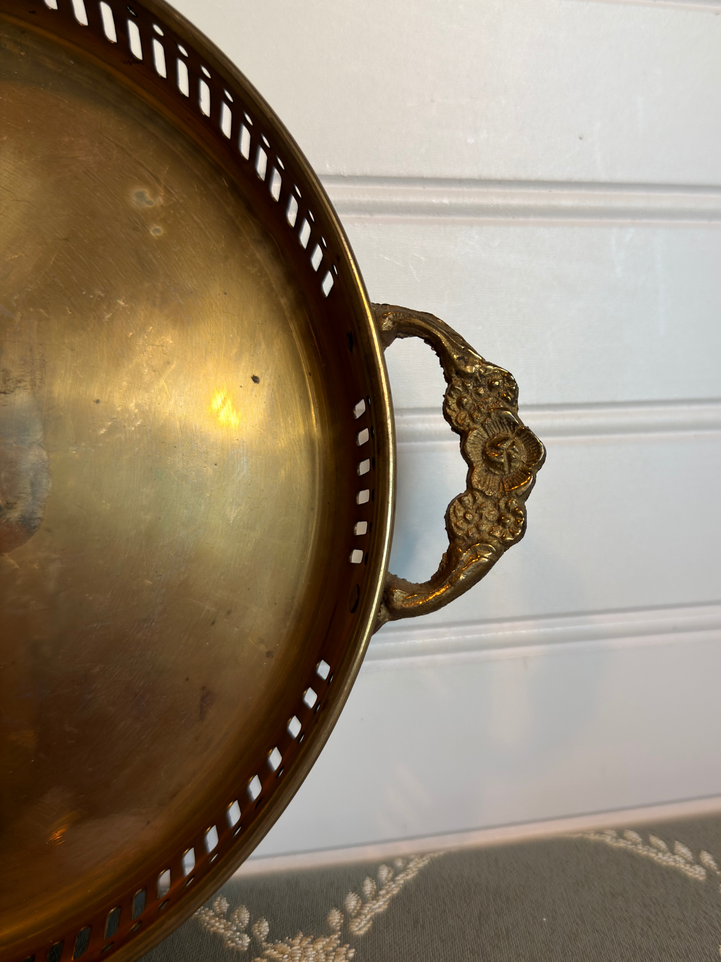 Brass Table Trays with Handles