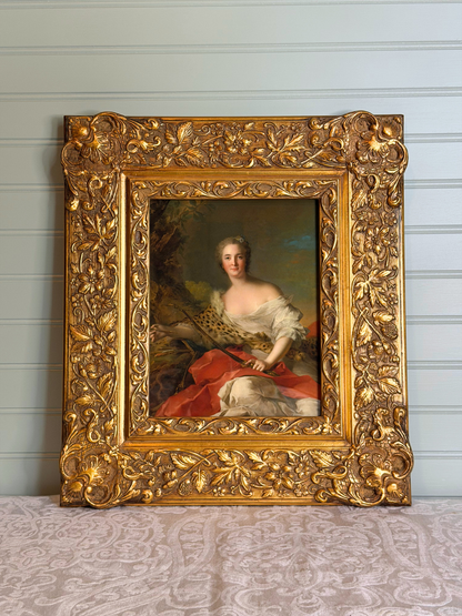 Framed Portrait of Madame Bonnier de la Mosson as Diana Giclee Print