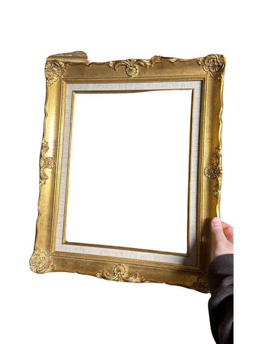 Gold Frame with linen