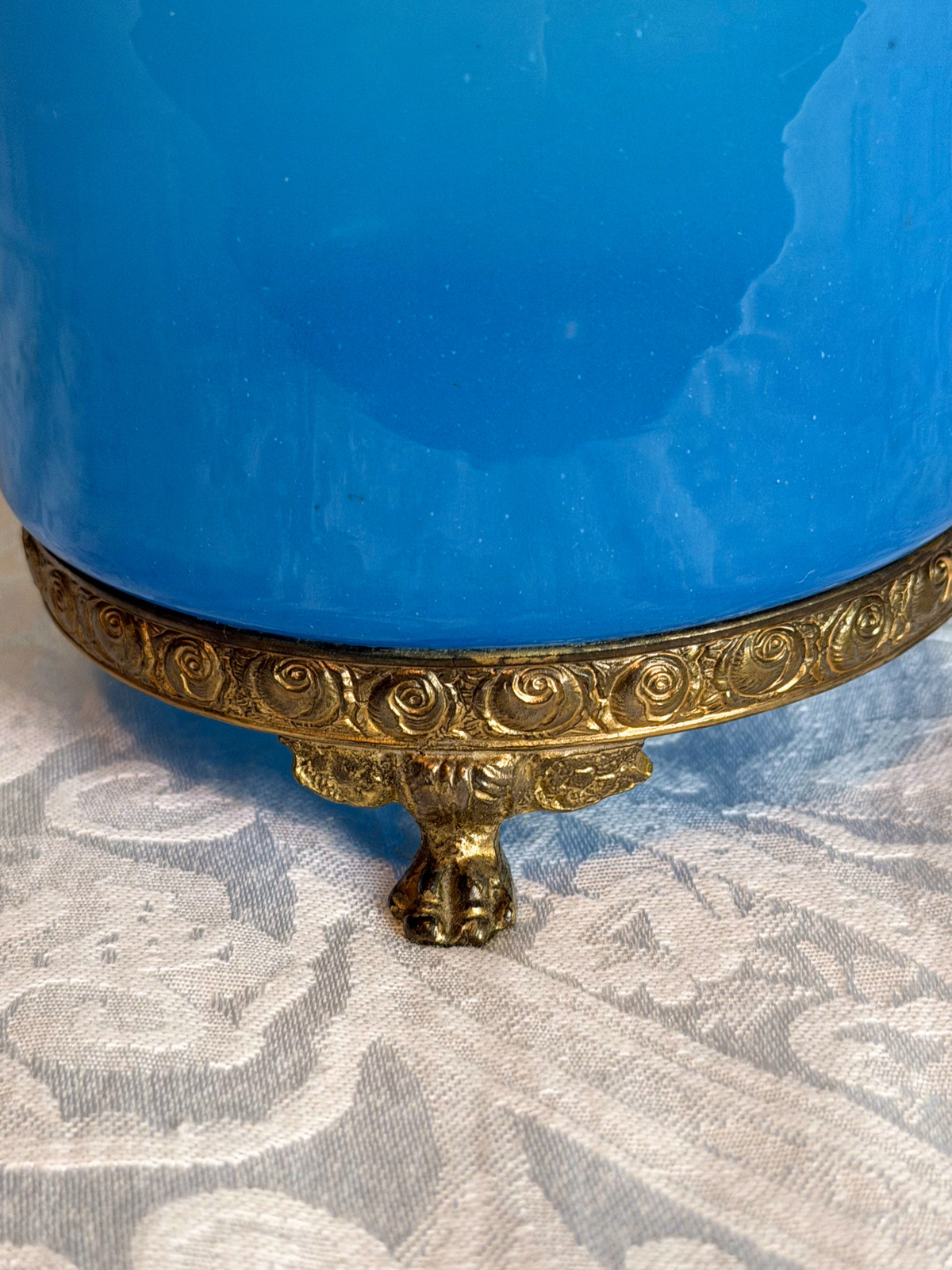 Blue Opaline Dresser Box