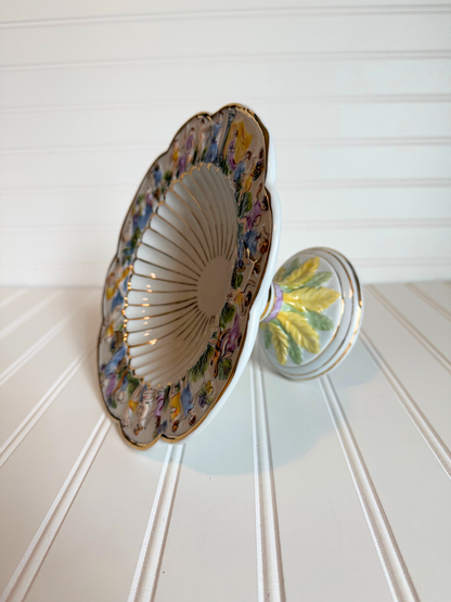 Capodimonte Pedestal Dish
