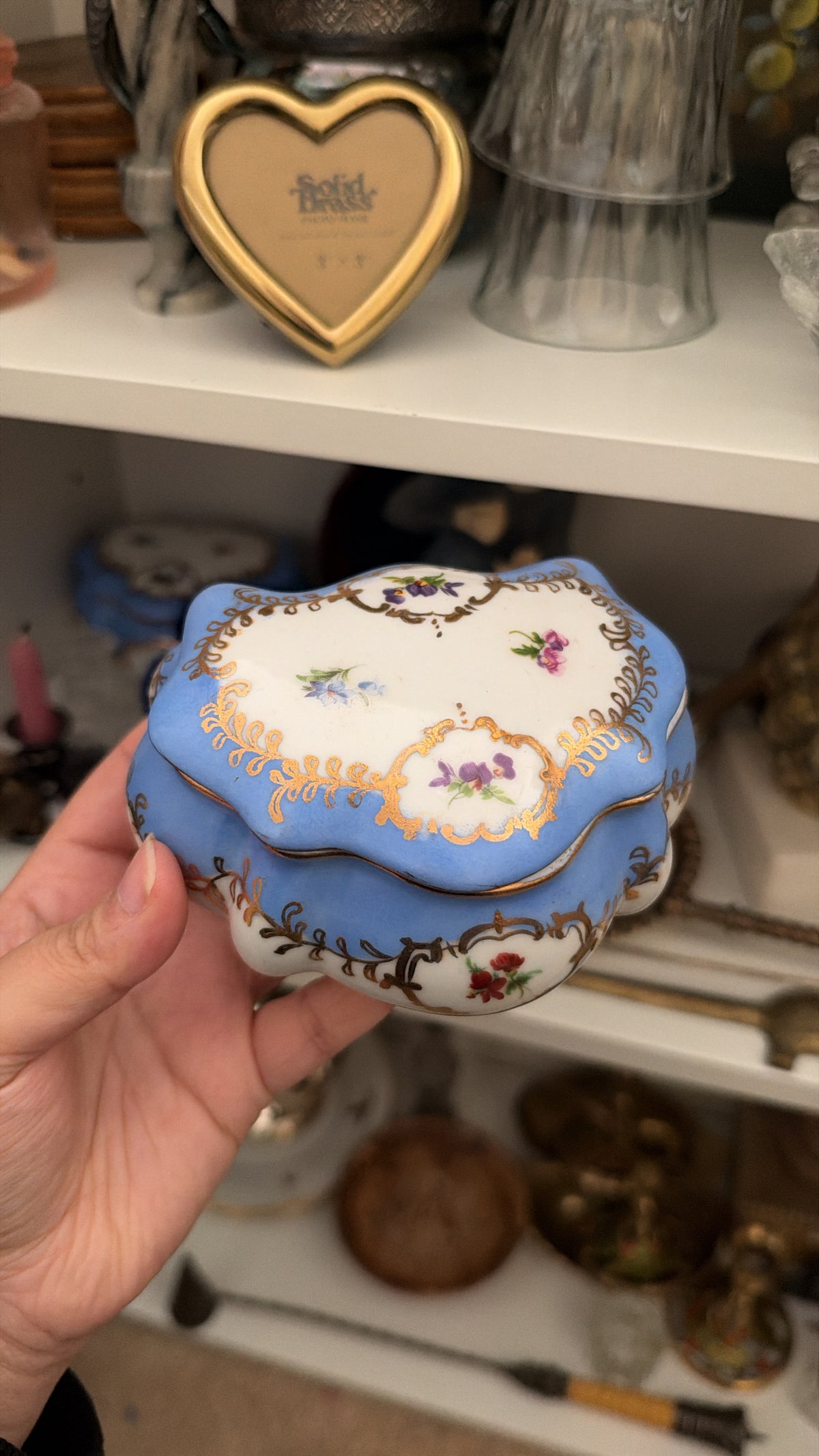 Blue Porcelain Lidded Dish