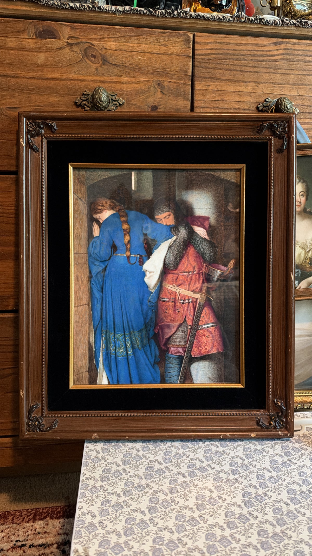 Framed Meeting on the Turret Stairs Giclee Print
