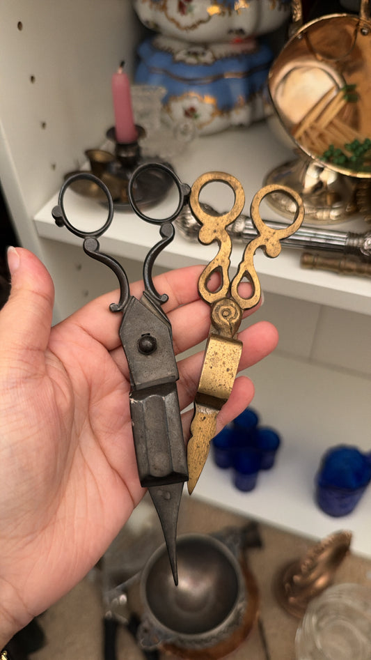 Brass Candle Scissor Snuffer