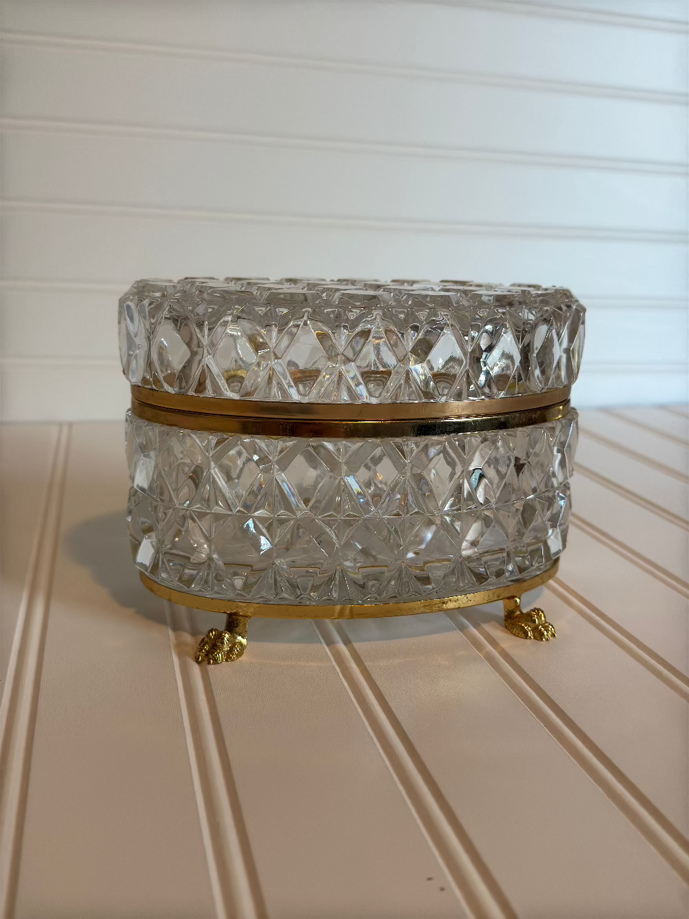 Crystal Casket with Lion Feet