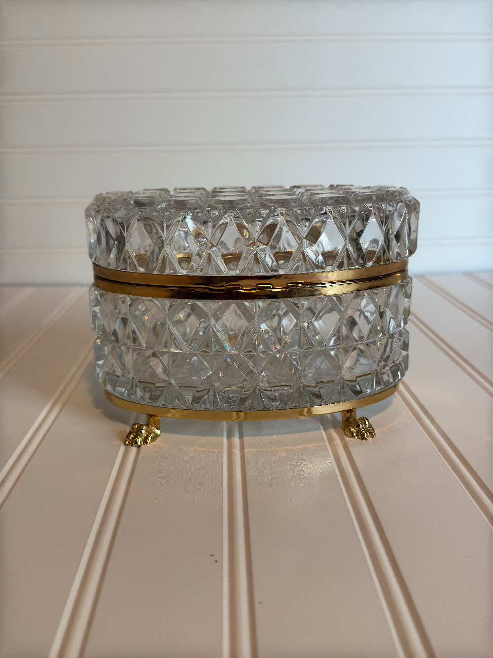 Crystal Casket with Lion Feet