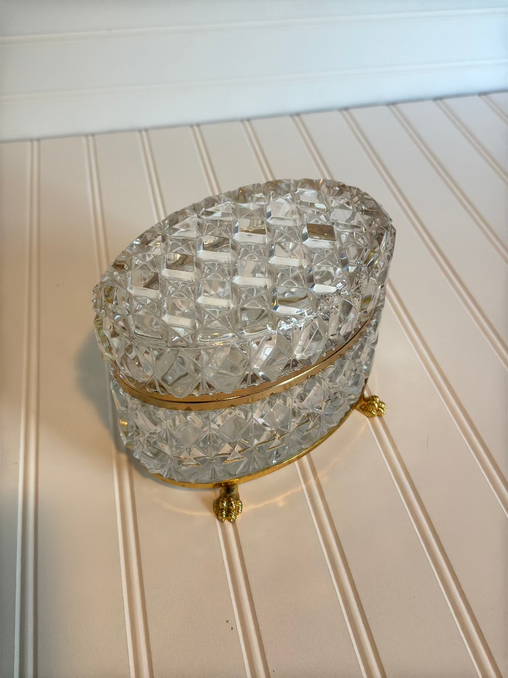 Crystal Casket with Lion Feet