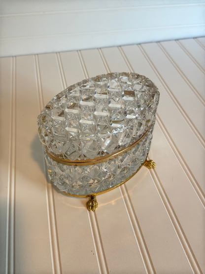 Crystal Casket with Lion Feet